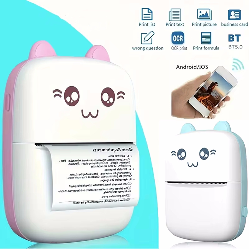 Mini Pocket Thermal Printer Paper Roll - Mini stampante termica portatile stampa stampante