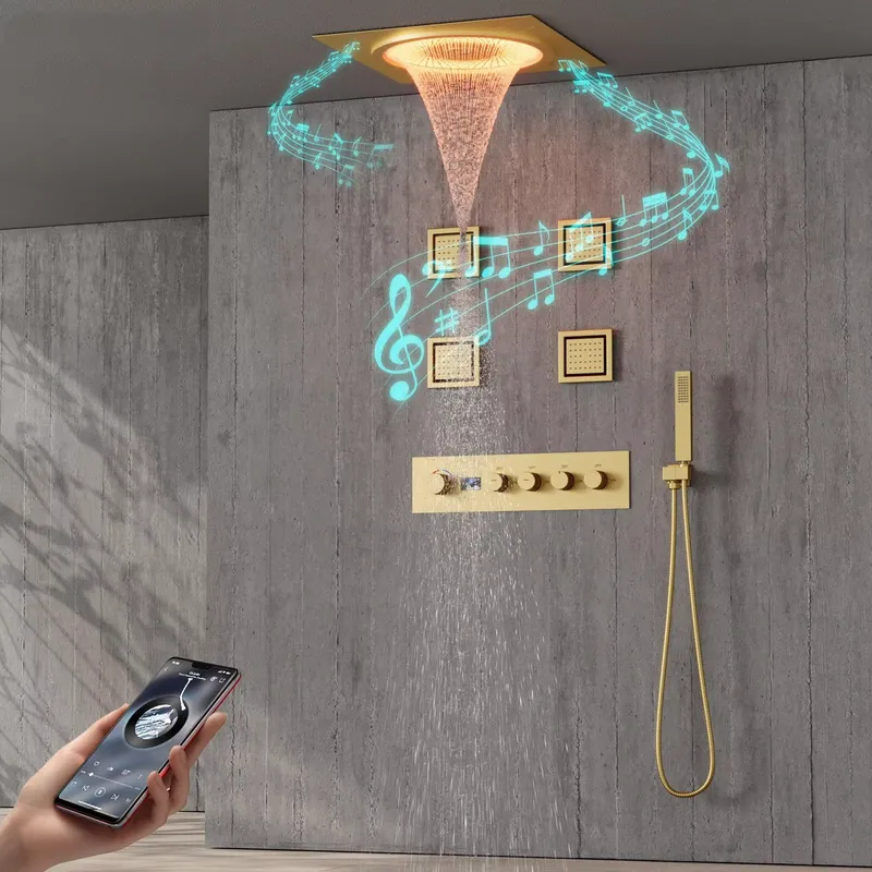 Music - Set Doccia LED Intelligente con Musica,