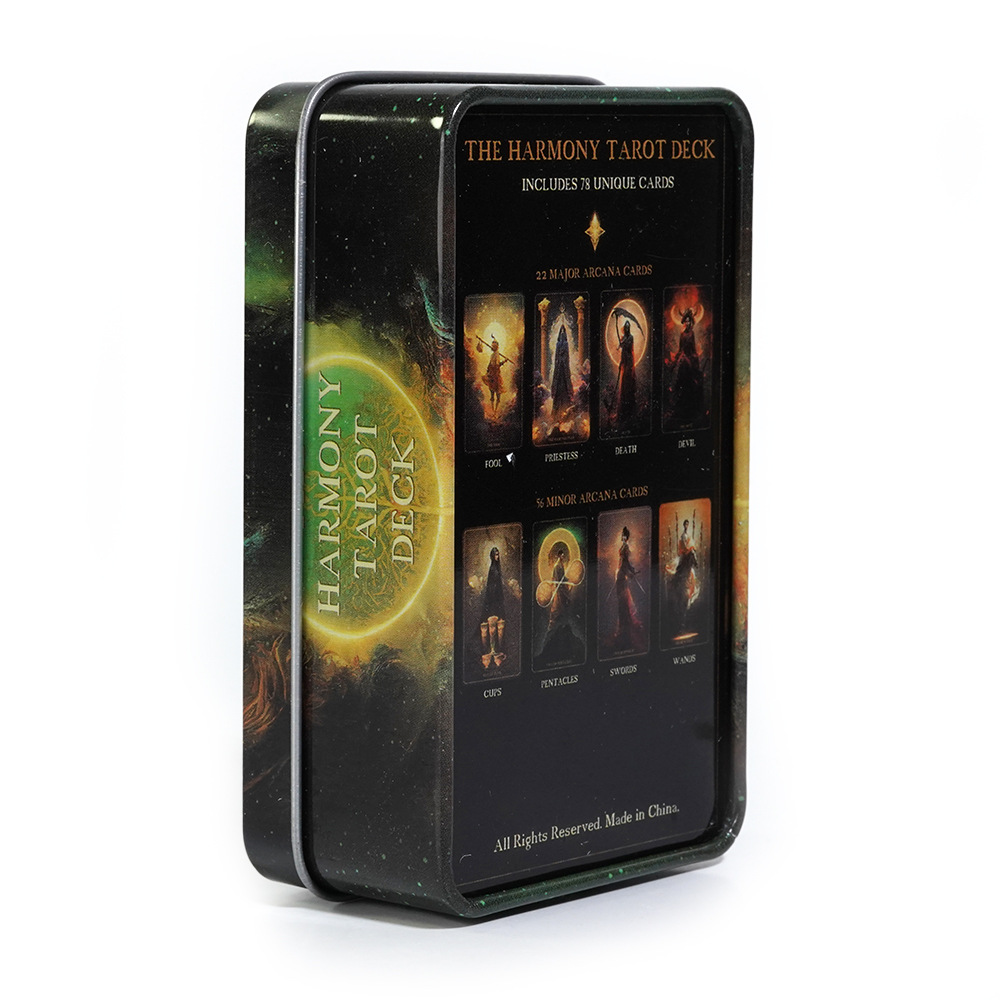 Tarot Deck With Guidebook - Tarocchi Harmony in una latta con