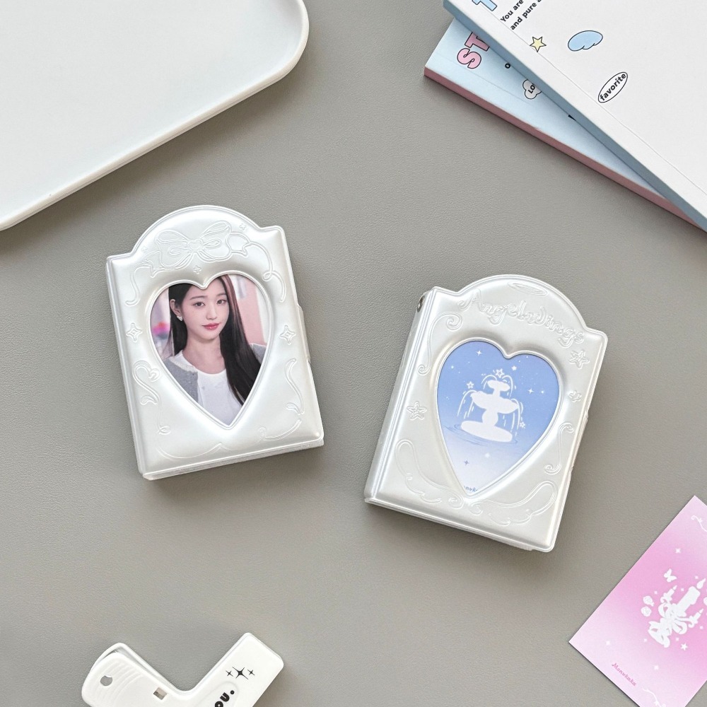 Kpop Photo Card Binder 3 Inch - Album Porta Fotocard con Ali d'Angelo