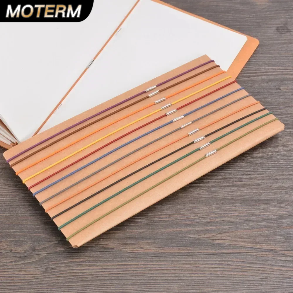 Vintage Leather Journal Notebook - 10 pezzi un Set di accessori