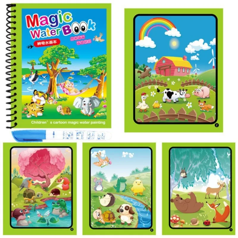 Reusable Water Magic Coloring Book - 1Pc riutilizzabile libro d'acqua magico regalo