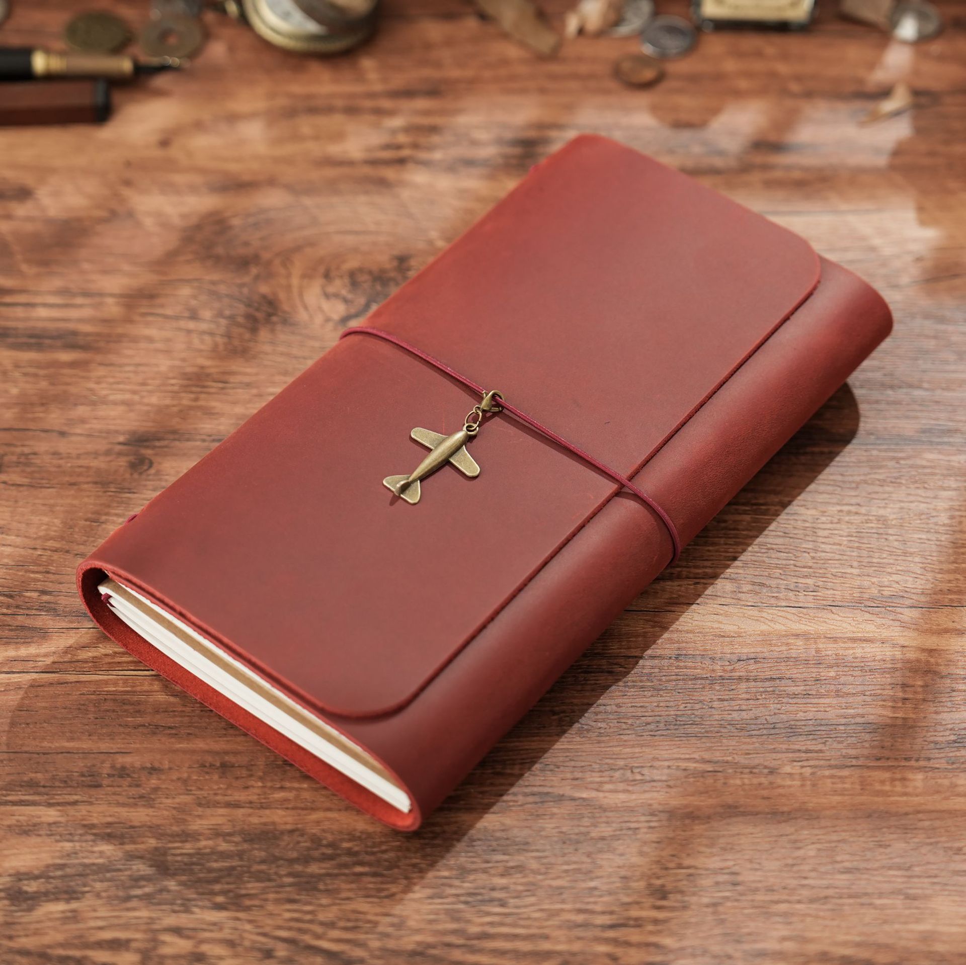 Vintage Leather Journal Notebook - Nuovo Arrivo: Taccuino da Viaggio Pieghevole