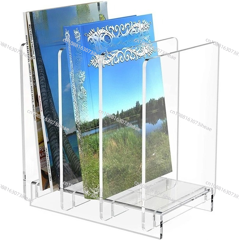 Clear Acrylic Book Stand Holder - Portariviste in acrilico trasparente e portariviste
