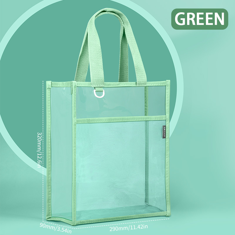 Stationery Books - HUAJIE Borsa per documenti trasparente, borsa