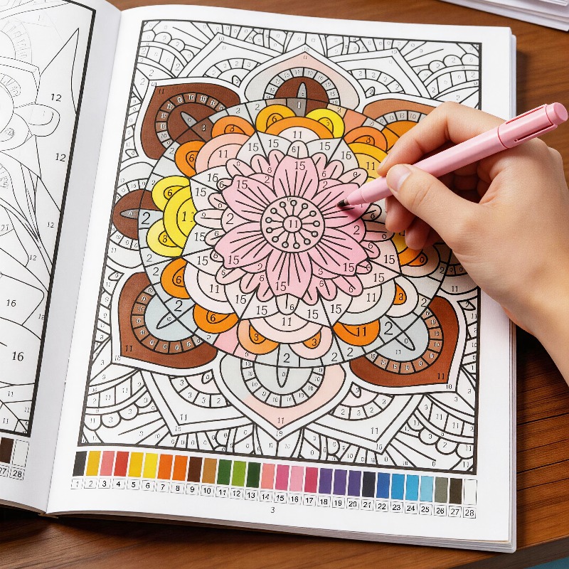 Adult Coloring Book Stress Relief - Libro da colorare per adulti con