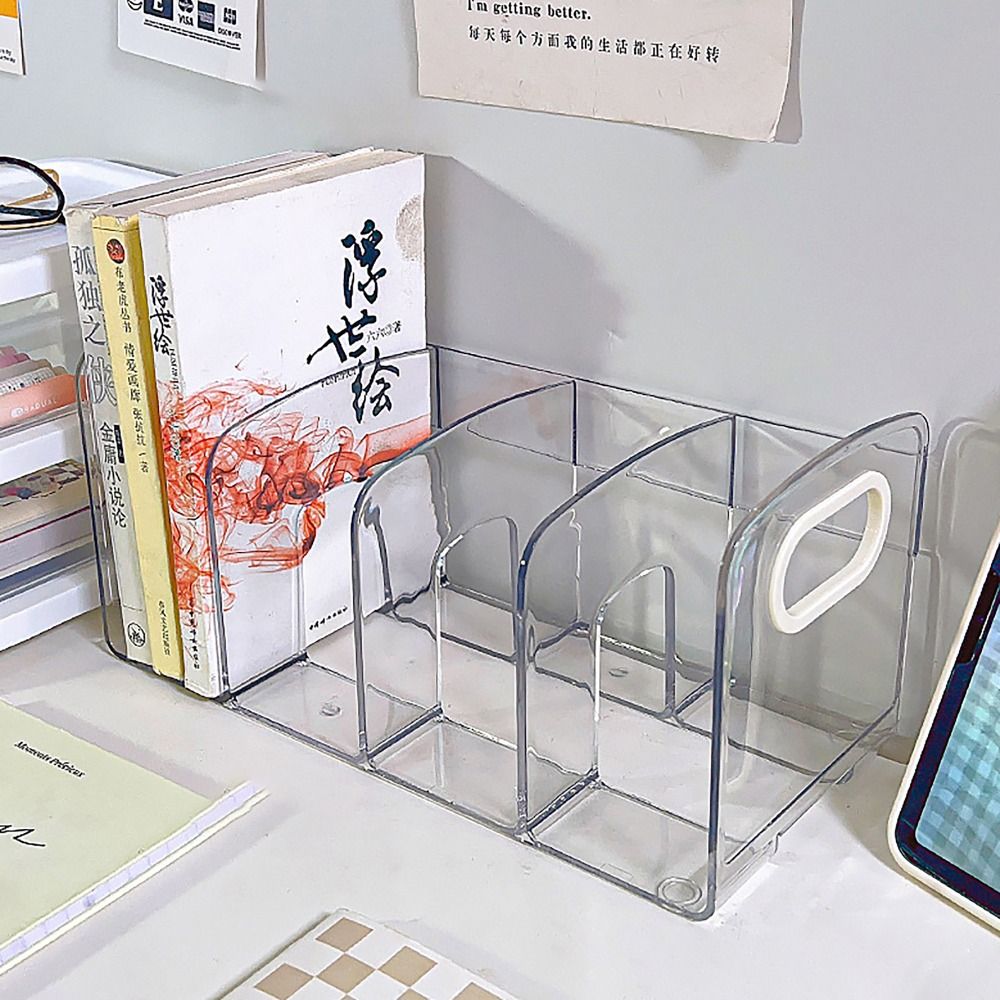 Clear Acrylic Book Stand Holder - Fermalibri Portatili in Acrilico Trasparente con