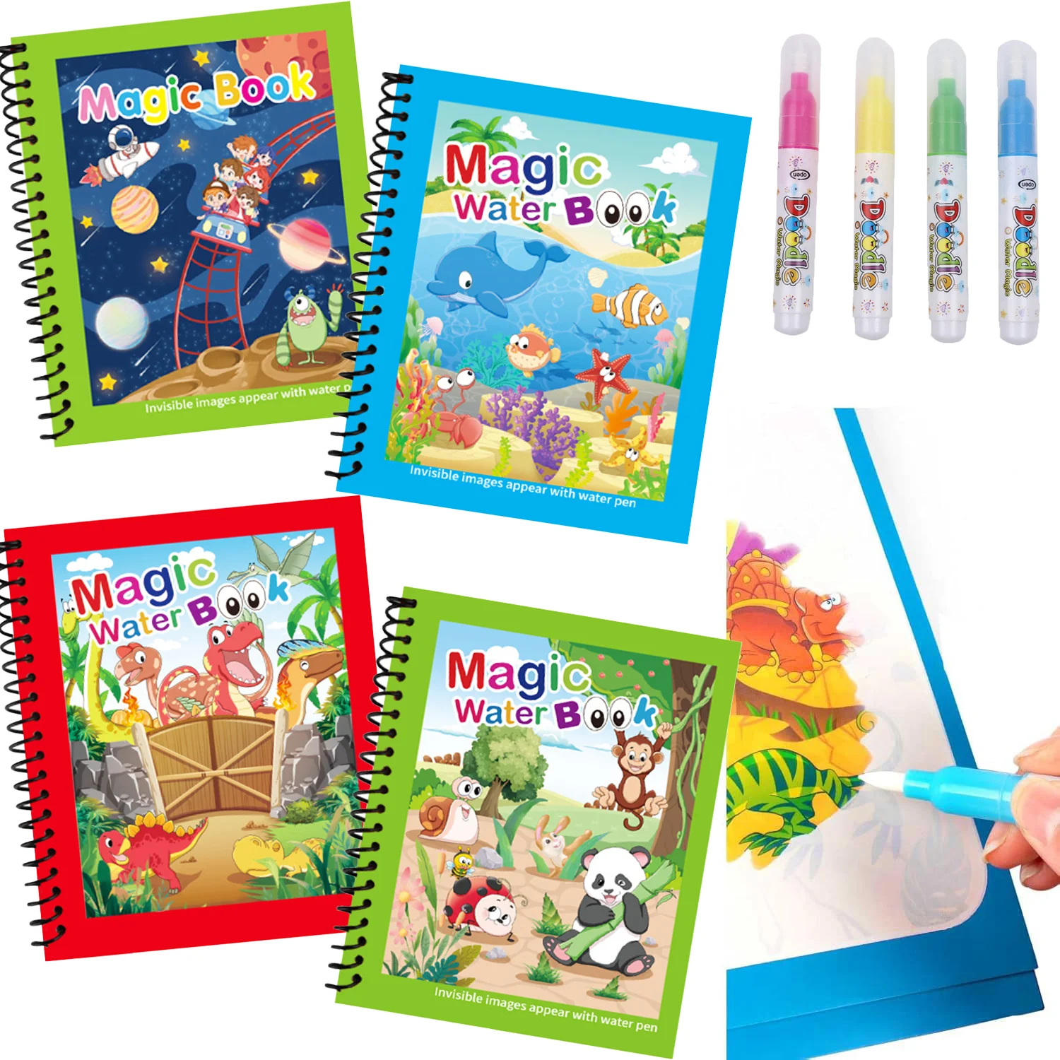 Libro Magico da Colorare con A - Reusable Water Magic Coloring Book recensione e prezzo