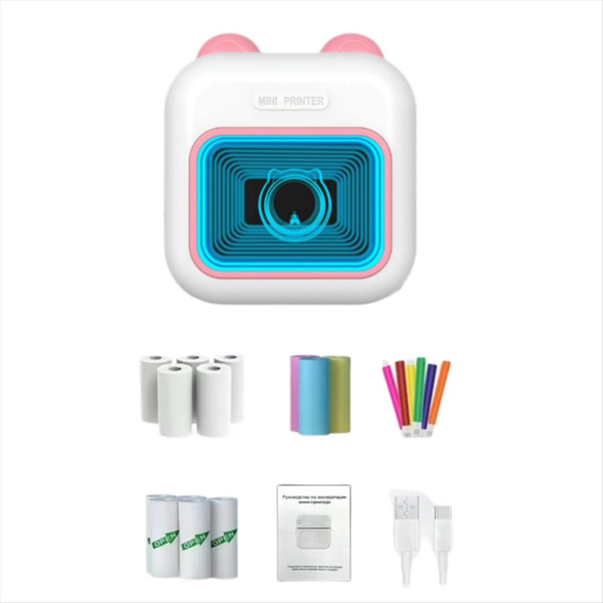 Mini stampante per adesivi Sta - Mini Pocket Thermal Printer Paper Roll recensione e prezzo
