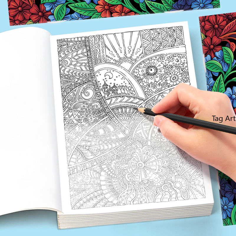 Libro da colorare per adulti a - Adult Coloring Book Stress Relief recensione e prezzo