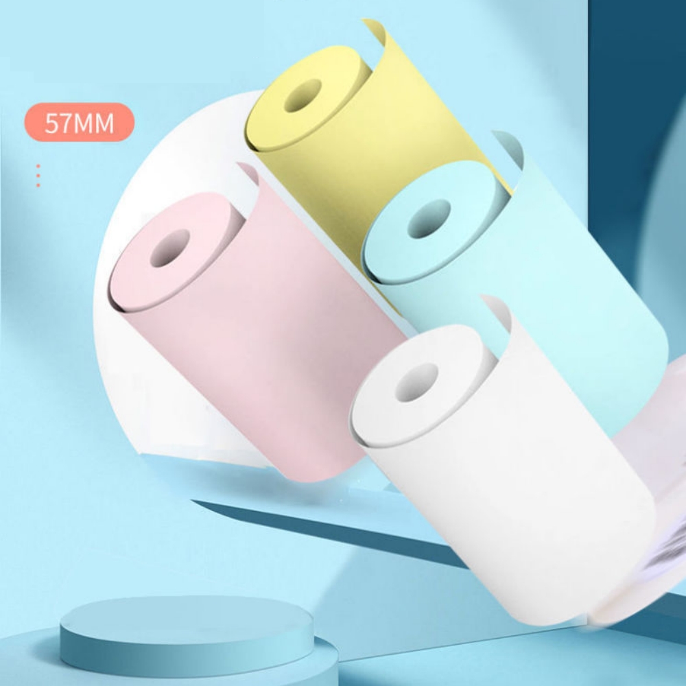 57x25MM Carta termica adesiva  - Mini Pocket Thermal Printer Paper Roll recensione e prezzo