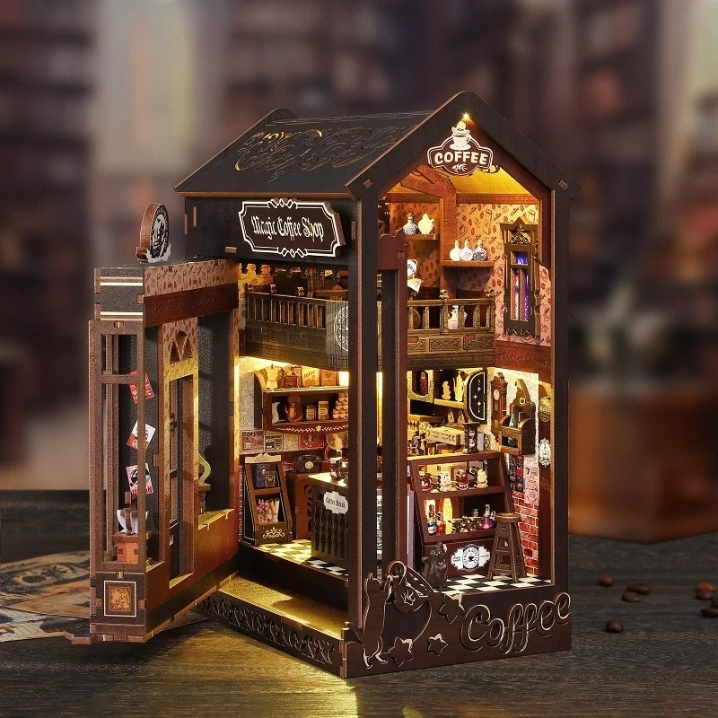 Kit Fai-da-Te per Scaffale con - Diy Wooden Book Nook Kit Shelf Insert recensione e prezzo