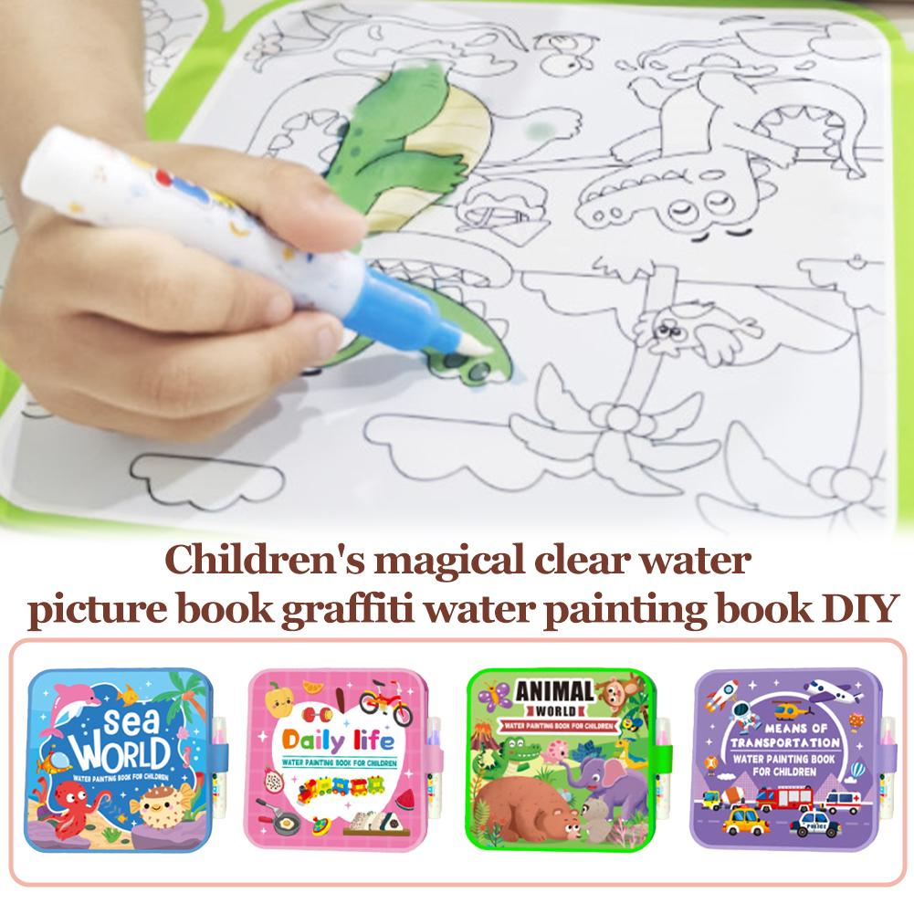 Libro pieghevole per pittura a - Reusable Water Magic Coloring Book recensione e prezzo