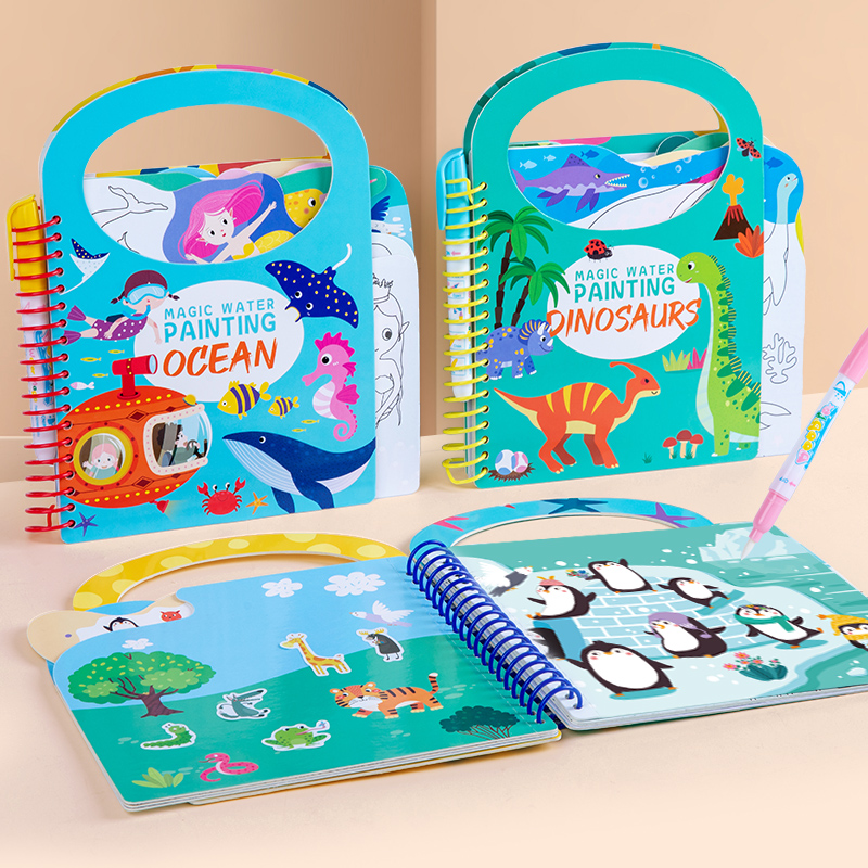 Libro da disegno ad acqua magi - Reusable Water Magic Coloring Book recensione e prezzo