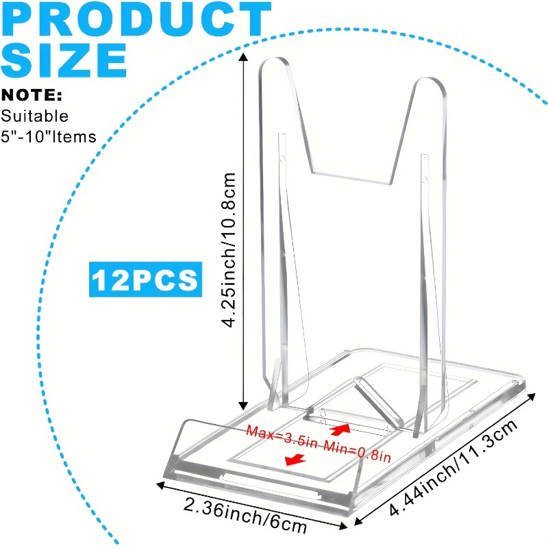 Set di 12 Supporti Espositivi  - Clear Acrylic Book Stand Holder recensione e prezzo