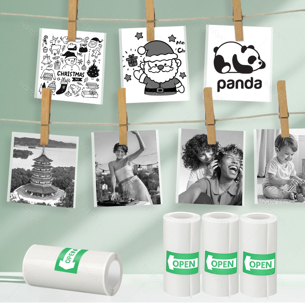 Carta adesiva stampabile 3~15  - Mini Pocket Thermal Printer Paper Roll recensione e prezzo