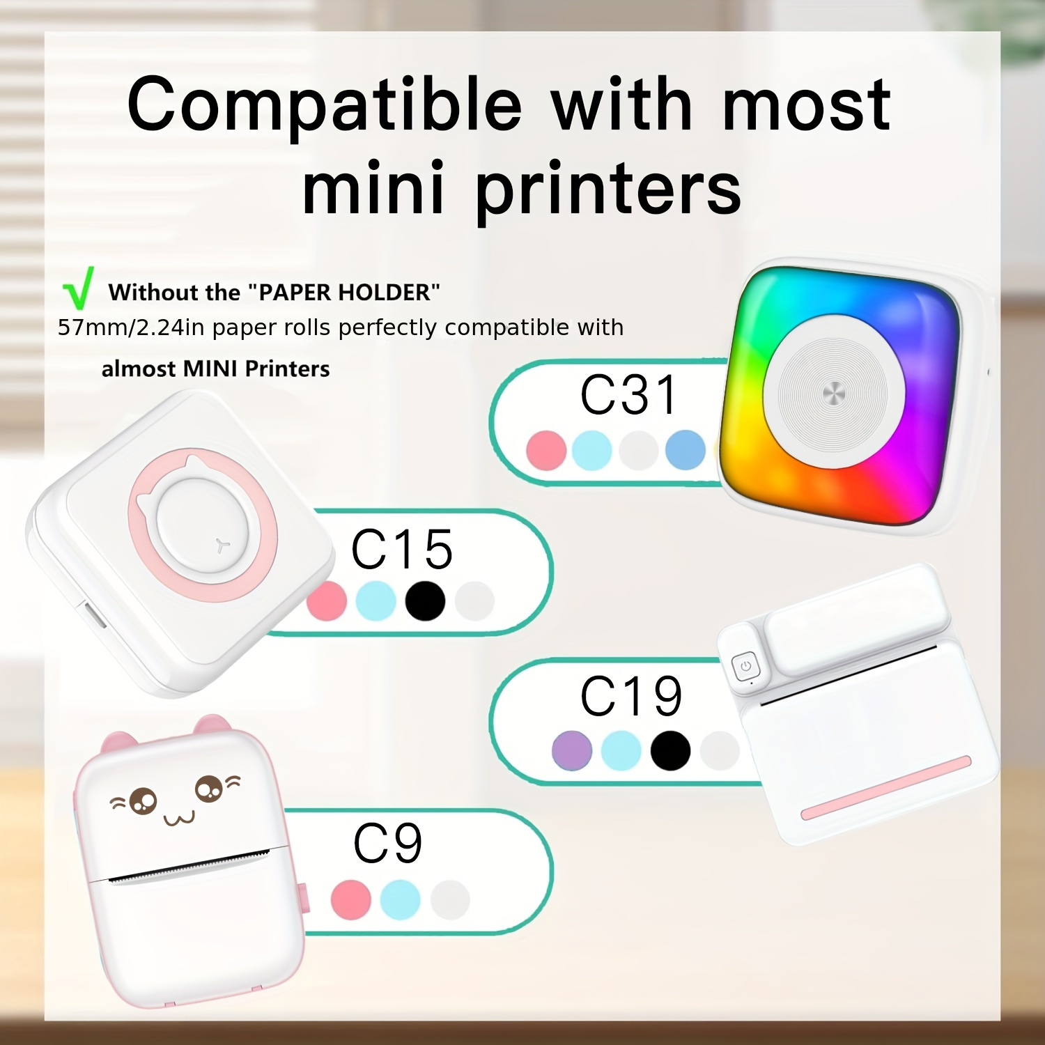 2/4/8 rotoli di carta termica  - Mini Pocket Thermal Printer Paper Roll recensione e prezzo