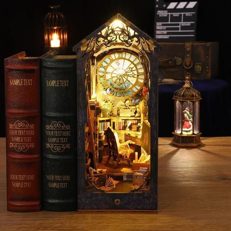 Kit Miniature Fai-da-te Retrò  - Diy Wooden Book Nook Kit Shelf Insert recensione e prezzo